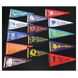 Vintage 1960's NFL Mini Pennant Lot of 14