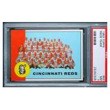 1963 Topps Cincinnati Reds Team Card - PSA 7