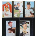 1964 Topps Giants Lot of 5 Cards