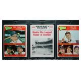 1965 Topps & 1961 Scoops Mickey Mantle Lot of 3