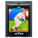 2007 Topps Chrome Derek Jeter Refractor Card