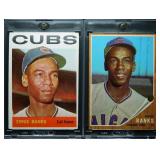 1962 & 1964 Topps Ernie Banks Lot of 2 Cards