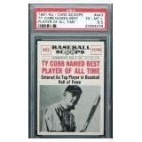 1961 Nu-Card Scoops Ty Cobb - PSA 6.5
