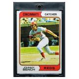 1974 O-PEE-CHEE Johnny Bench - Very Sharp/Clean