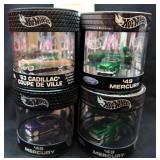 4 Limited edition Hot Wheels collectibles Custom