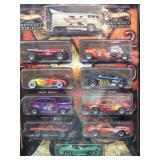 Hot Wheels decades 10 vehicles with tin box
