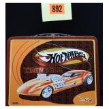 Hot Wheels metal lunch box with thermos and
