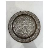 Antique Childï¿½s Plate made of Embossed Tin or