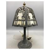 Antique Slag Glass Lamp
