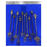 Brass Toasting Forks