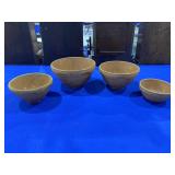 Pumpkin Colored Crock Bowls