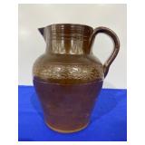 Antique Tan Glazed Pitcher