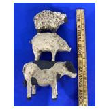 Molded Clay Farm Animal Figurine