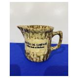 Vintage Sponge Ware Advertising Pitcher