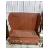 American Pine Settle Bench 48ï¿½x42ï¿½X18ï¿½