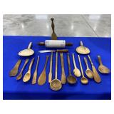 Wooden Utensils and Rolling Pin