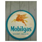 Mobilgas Metal Sign 12"X12"
