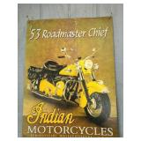 Indian Motorcycles Metal Sign 16"X12"