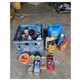 Cleaning supplies and Antifreeze