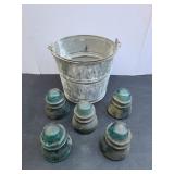 Galvanized Bucket and Insullators