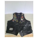 Leather Vest with Acessories Size 48