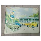 R+66 Diner Metal Sign 16"X13"