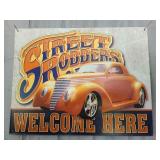 Street Rodders Metal Sign 16"X12"