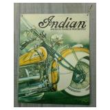 Indian Motorcycle Metal Sign 16"X13"