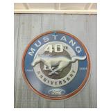 Mustang Metal Sign 12"X12"