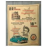 Fairmount Museum Days Cardboard Advertising