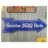 Genuine Ford Parts Metal Sign 27"X9"