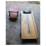 Creeper and Metal Seat