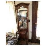 Mirrored Hall Tree Stand
