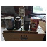Vintage Tins & Flour Sifter