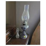 Oil Lamp & Ornate Perfume Bottle