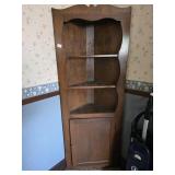 Vintage Wooden Corner Cabinet