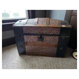 Vintage Wooden Steamer Trunk