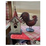 Rooster & Birdhouse Decor