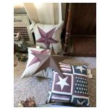 Barn Star & Pillows