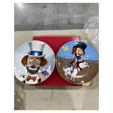 Red Skeleton Plates With Box