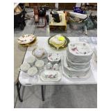 Floral Dishes/ Tea Set