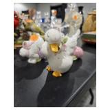 Swan and Bunny Ceramic Pieces