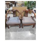 Padded Wooden Straight Chairs