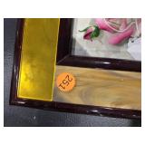 Floral Picture with Stained Glass Frame