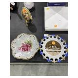 Last Supper and Floral Plates