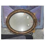 Oval Framed Mirror
