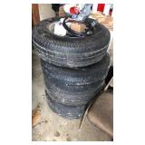 4-Goodyear P235/ 75R16 5-lug Ford Export tires