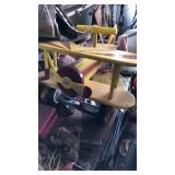 Wooden toy airplane