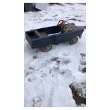Vintage toy pedal car