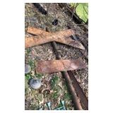 Cast Iron Rail road Crossbuck tie